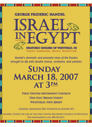 Israel in Egypt concert poster